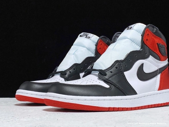 Official Maikesneakers High Satin Jordan CD0461-016 Toe 1 Retro Black Air 0812